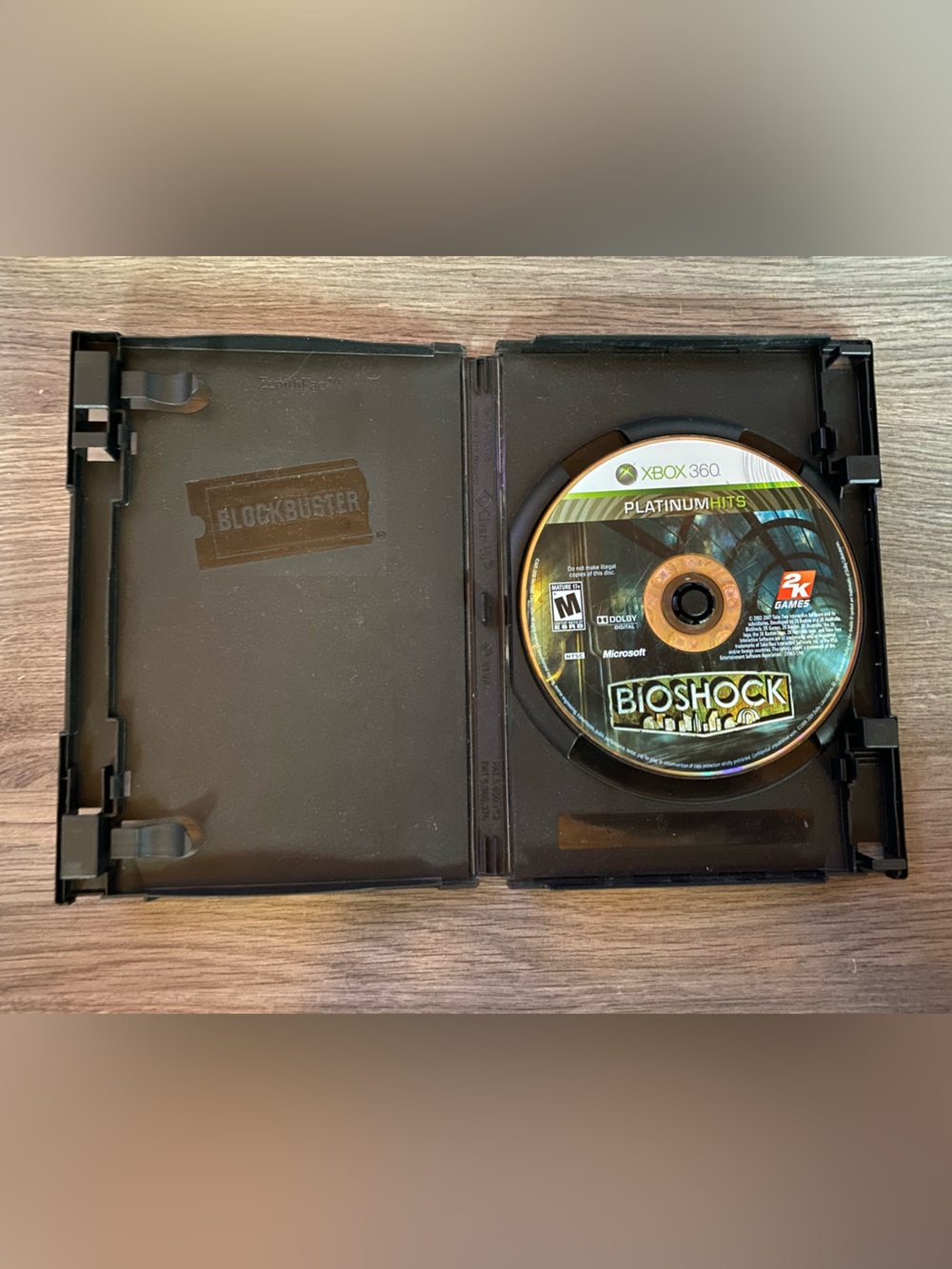Microsoft Xbox 360 BioShock Platinum Hits Disc in Black Case